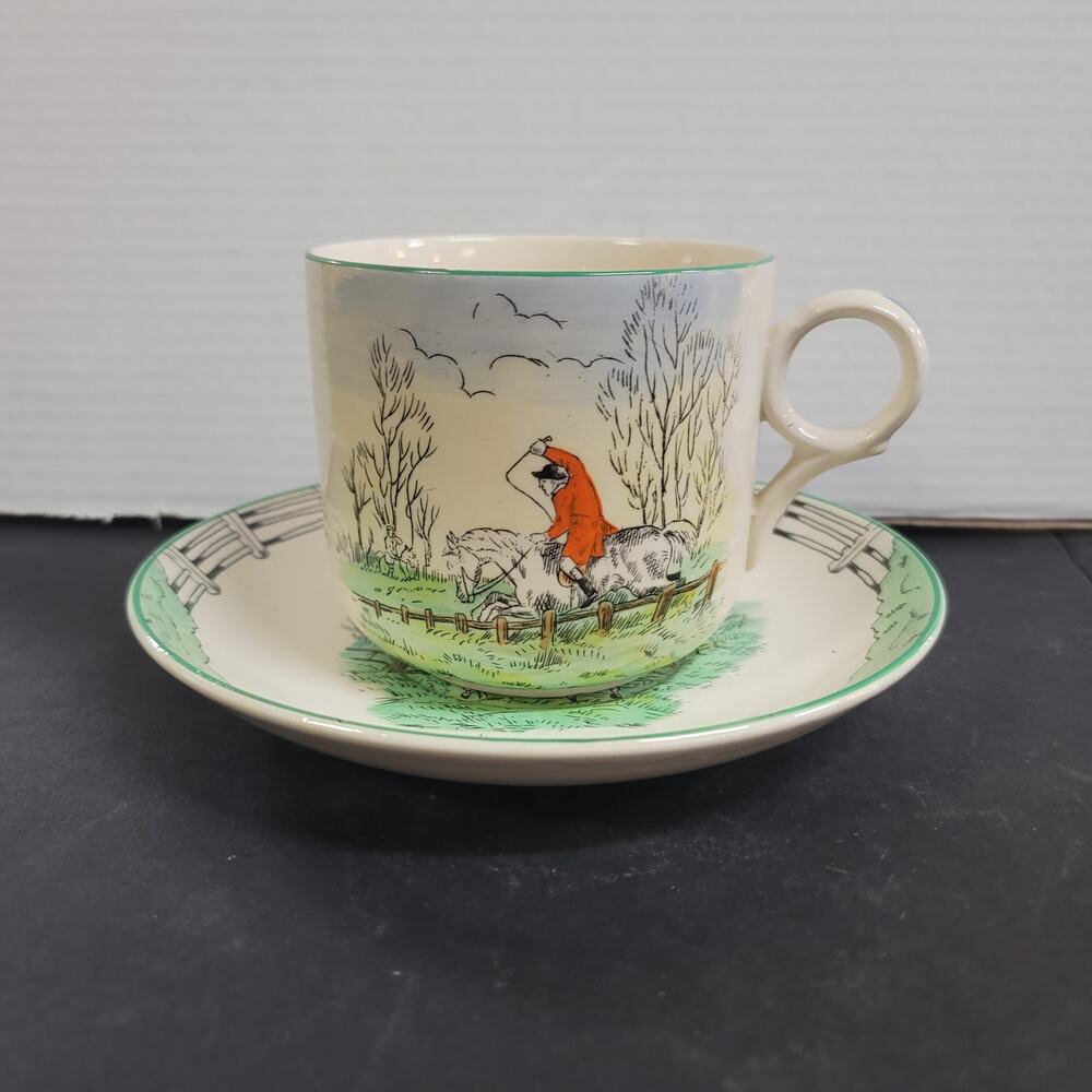 Hunter cup saucer Burleigh Davenport Oversized Mug and Saucer